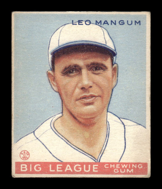 1933 Goudey (R319) #162 Leo Mangum Boston Braves LOW GRADE CS26017521