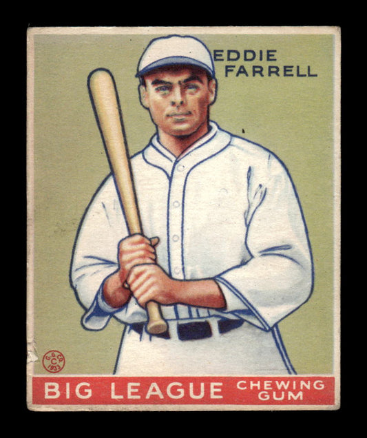 1933 Goudey (R319) #148 Eddie Farrell New York Yankees Poor CS26017522