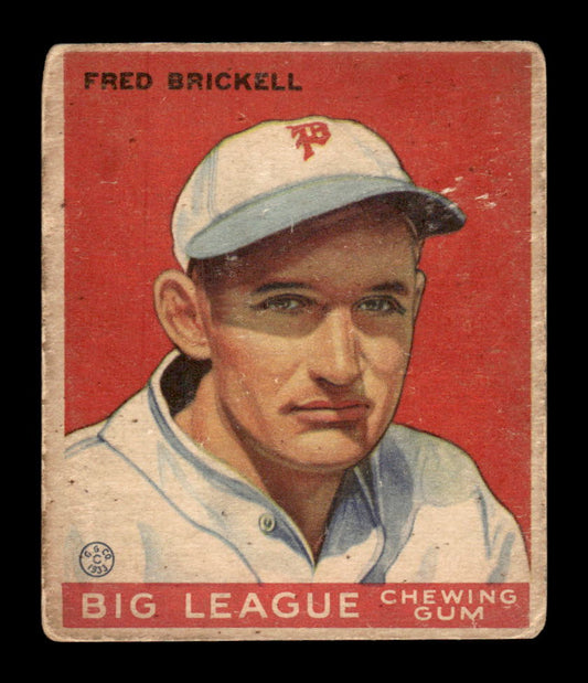 1933 Goudey (R319) #38 Fred Brickell Philadelphia Phillies LOW GRADE CS26017529