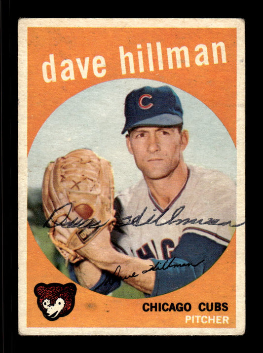 1959 Topps #319 Dave Hillman Chicago Cubs SIGNED ON CARD CS26017585