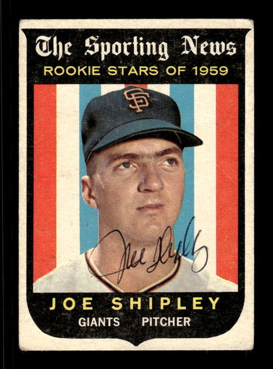 1959 Topps #141 Joe Shipley San Francisco Giants SIGNED ON CARD CS26017613