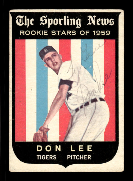 1959 Topps #132 Don Lee Detroit Tigers SIGNED ON CARD CS26017631