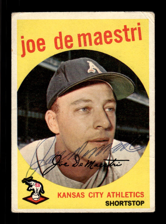1959 Topps #64 Joe DeMaestri Kansas City Athletics SIGNED ON CARD CS26017634