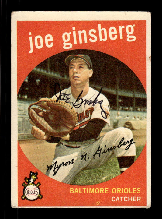 1959 Topps #66 Joe Ginsberg Baltimore Orioles SIGNED ON CARD CS26017635