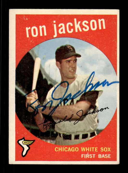 1959 Topps #73 Ron Jackson Chicago White Sox SIGNED ON CARD CS26017636