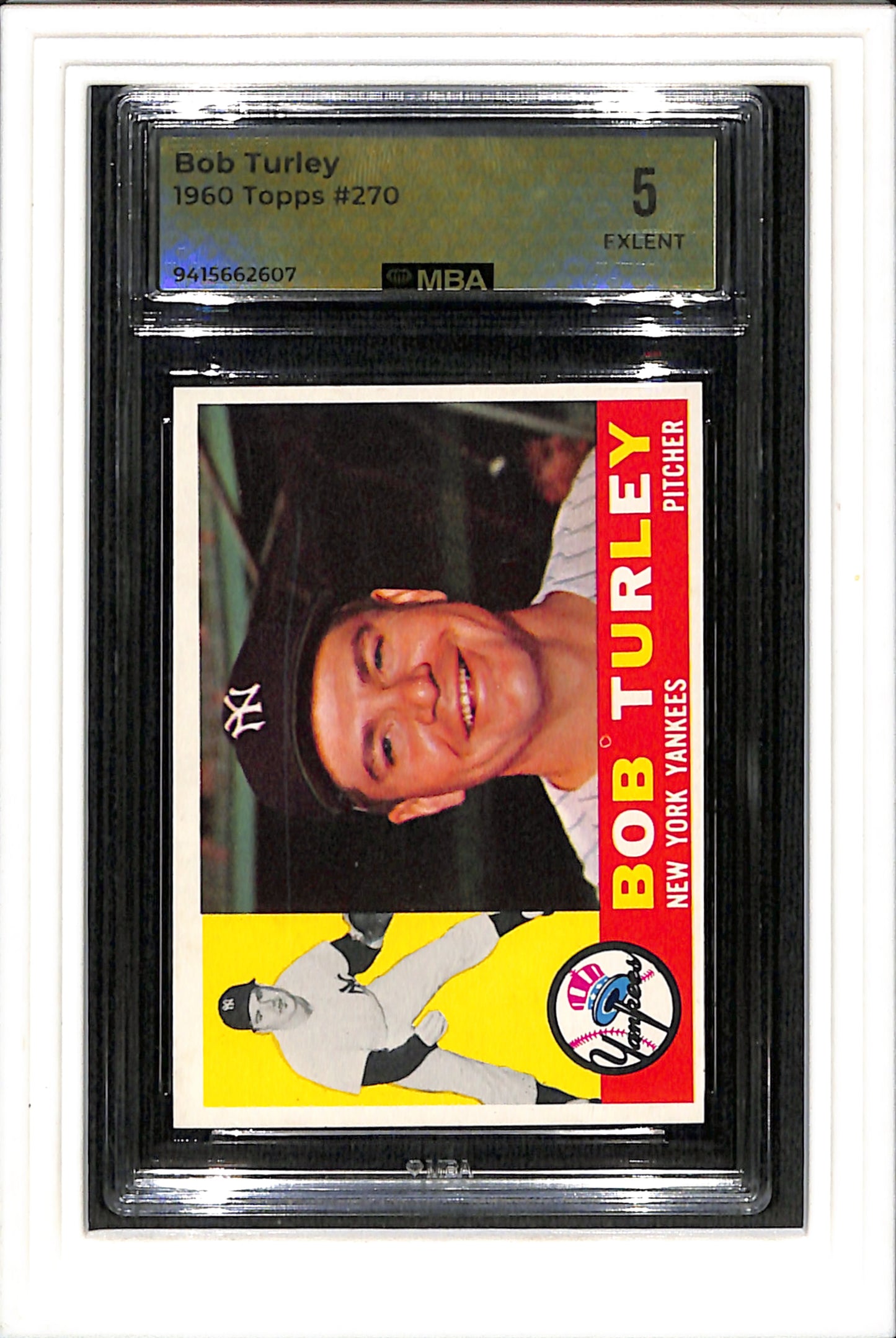 1960 Topps #270 Bob Turley MBA 5 SN 9415662607