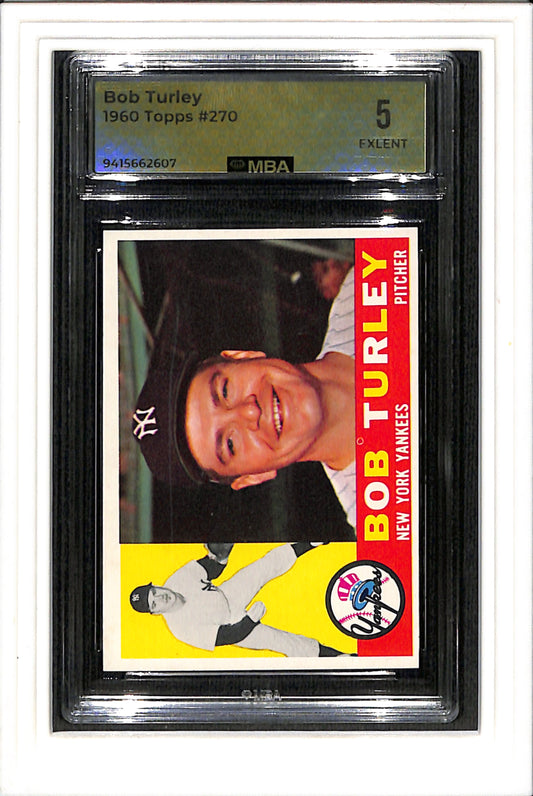 1960 Topps #270 Bob Turley MBA 5 SN 9415662607