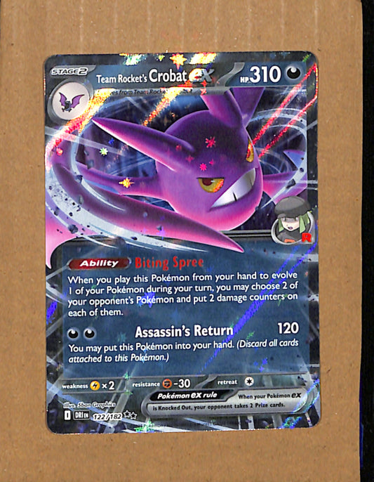 SV10: Destined Rivals #122/182 Team Rocket's Crobat ex NMT CS26017775