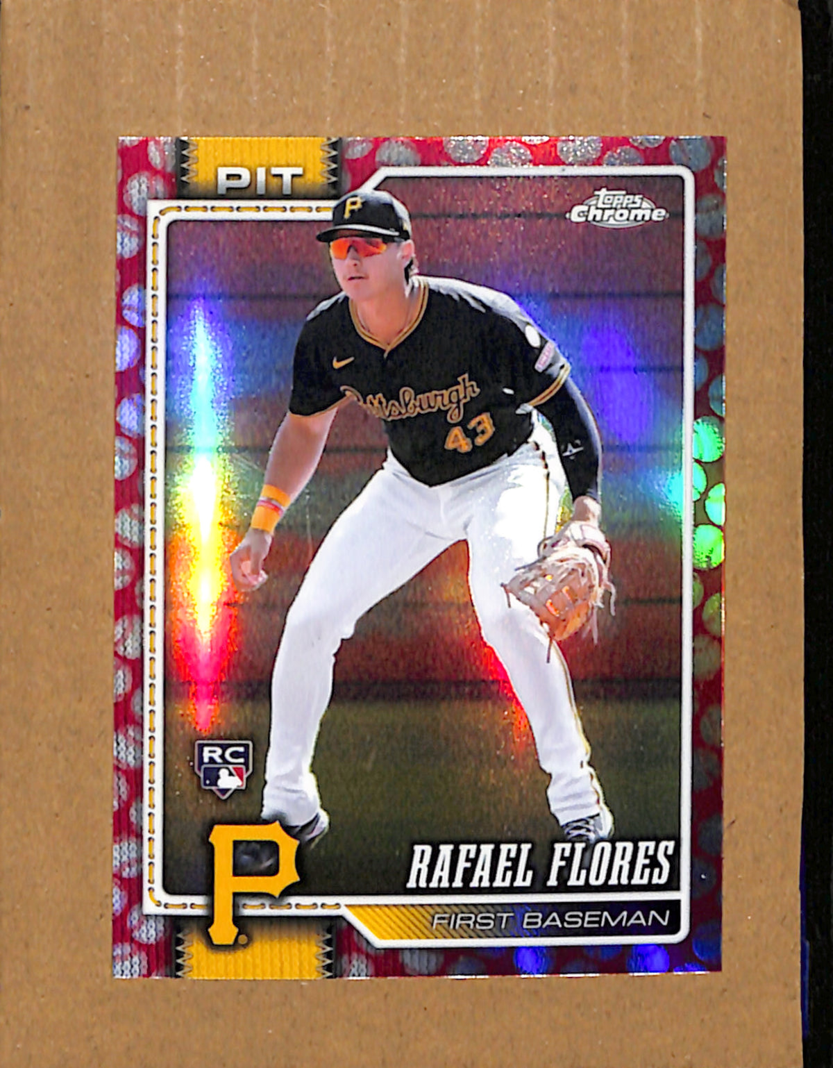 2026 Topps Chrome #185 Rafael Flores Pittsburgh Pirates NMT CS26017781