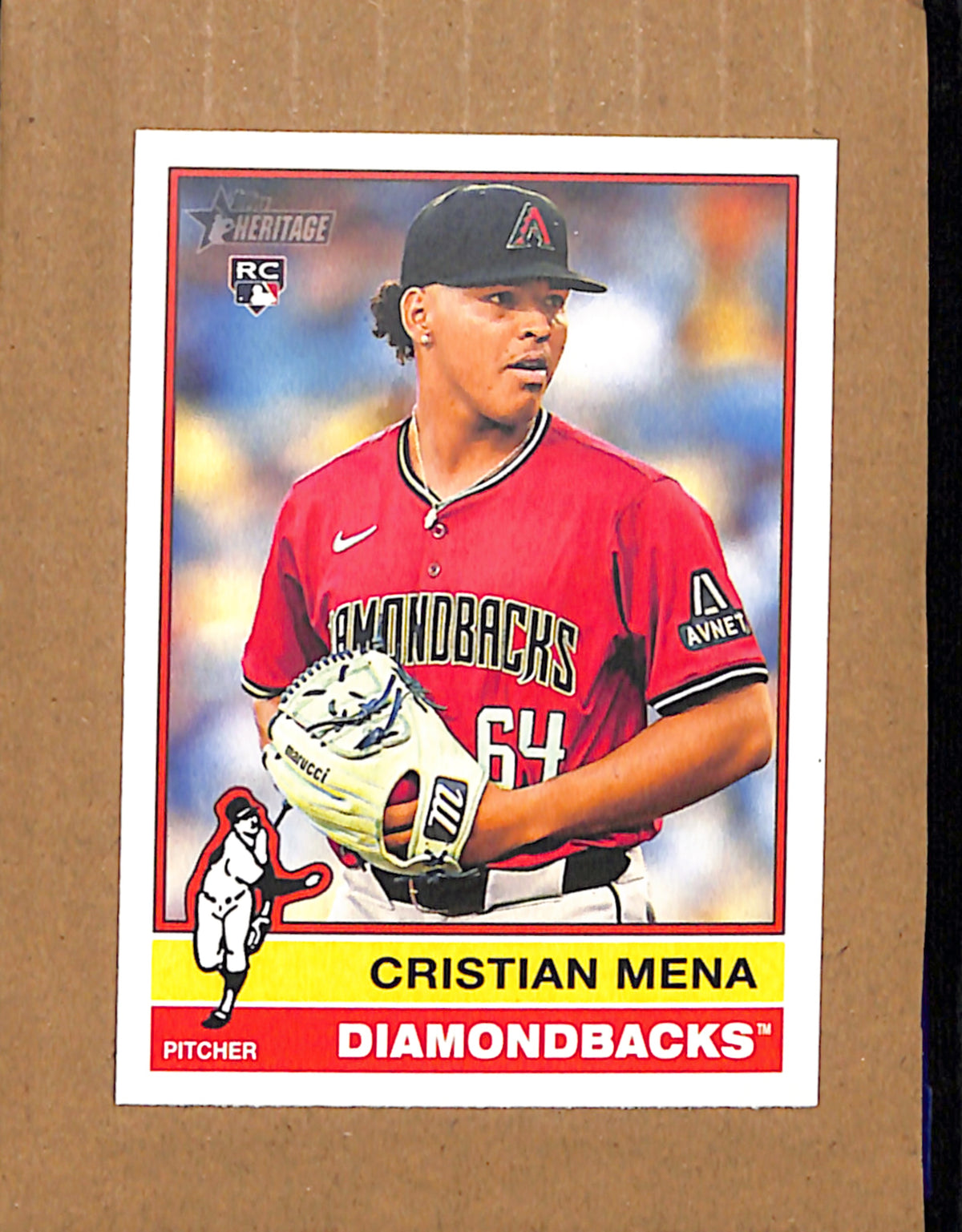 2025 Topps Heritage #134 Cristian Mena Arizona Diamondbacks NMT CS26017788