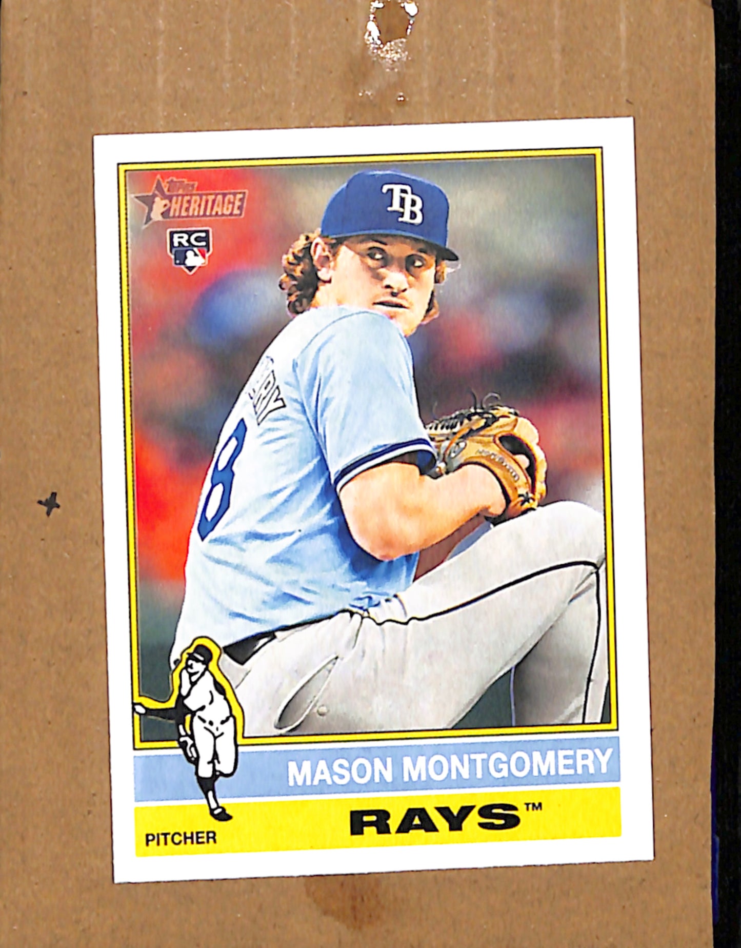 2025 Topps Heritage #296 Mason Montgomery Tampa Bay Rays NMT CS26017807