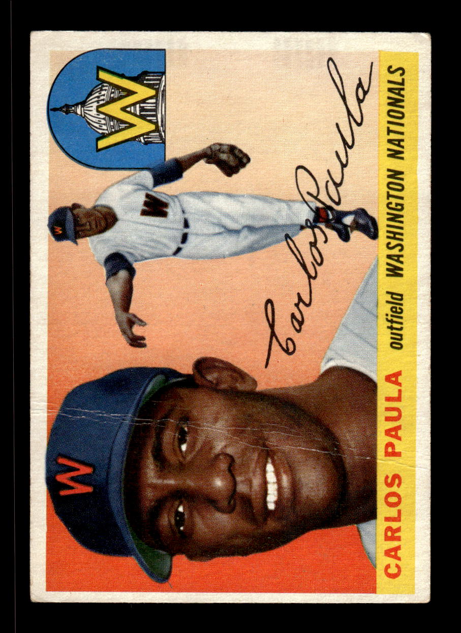 1955 Topps #97 Carlos Paula Washington Senators VG CS26017813