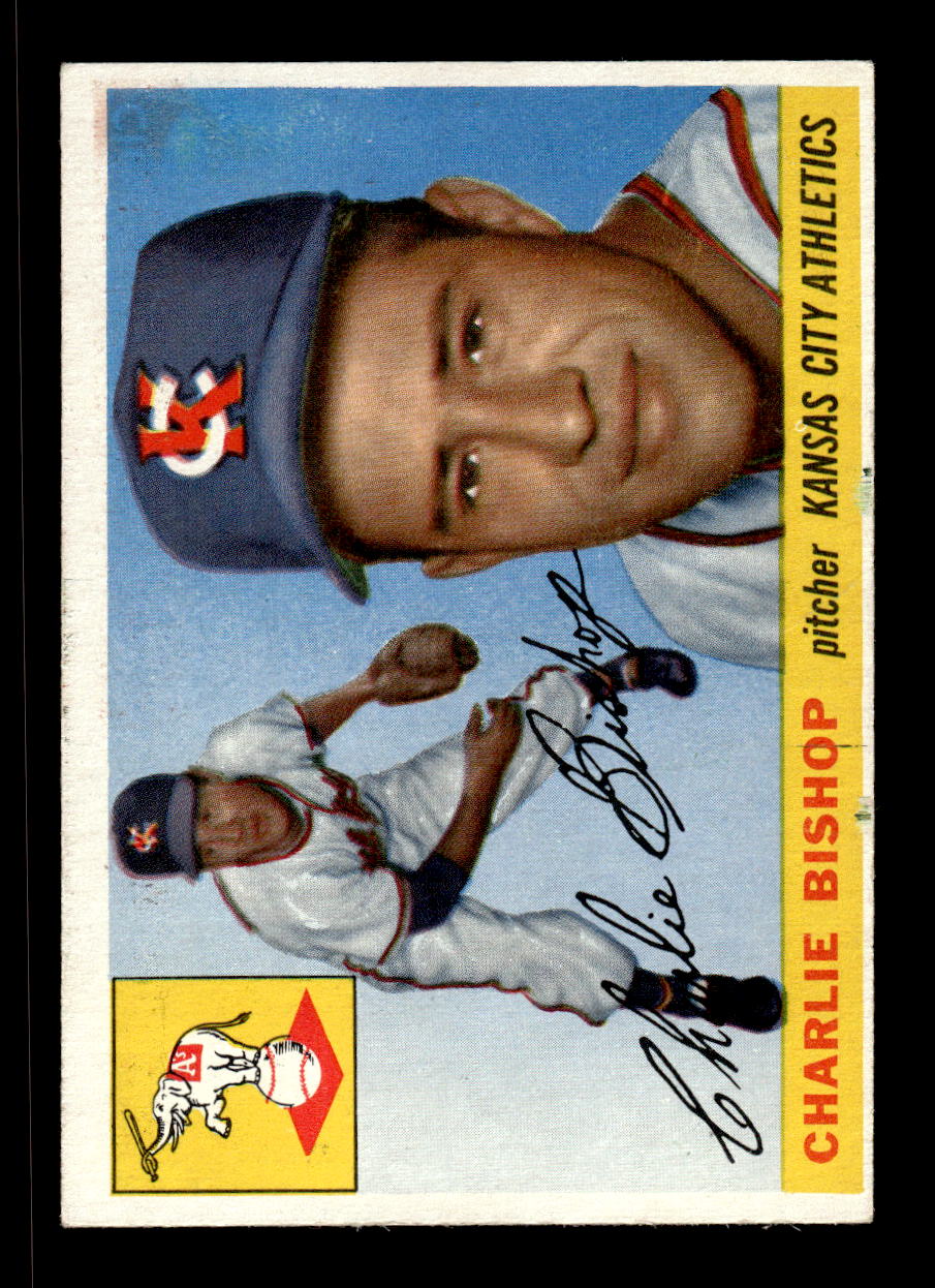 1955 Topps #96 Charlie Bishop Kansas City Athletics VG CS26017816