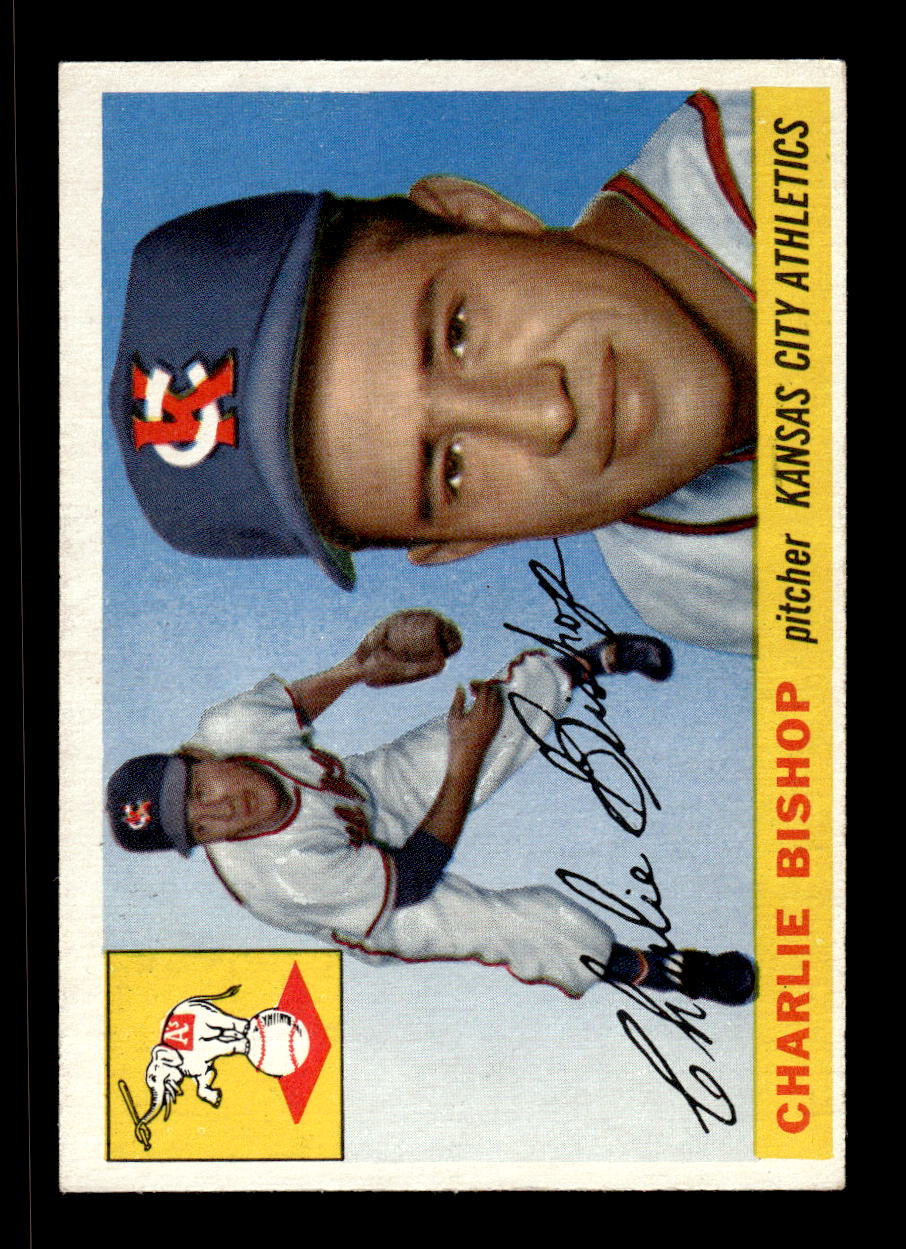 1955 Topps #96 Charlie Bishop Kansas City Athletics VG CS26017817