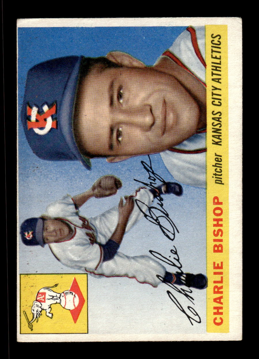 1955 Topps #96 Charlie Bishop Kansas City Athletics VG CS26017818