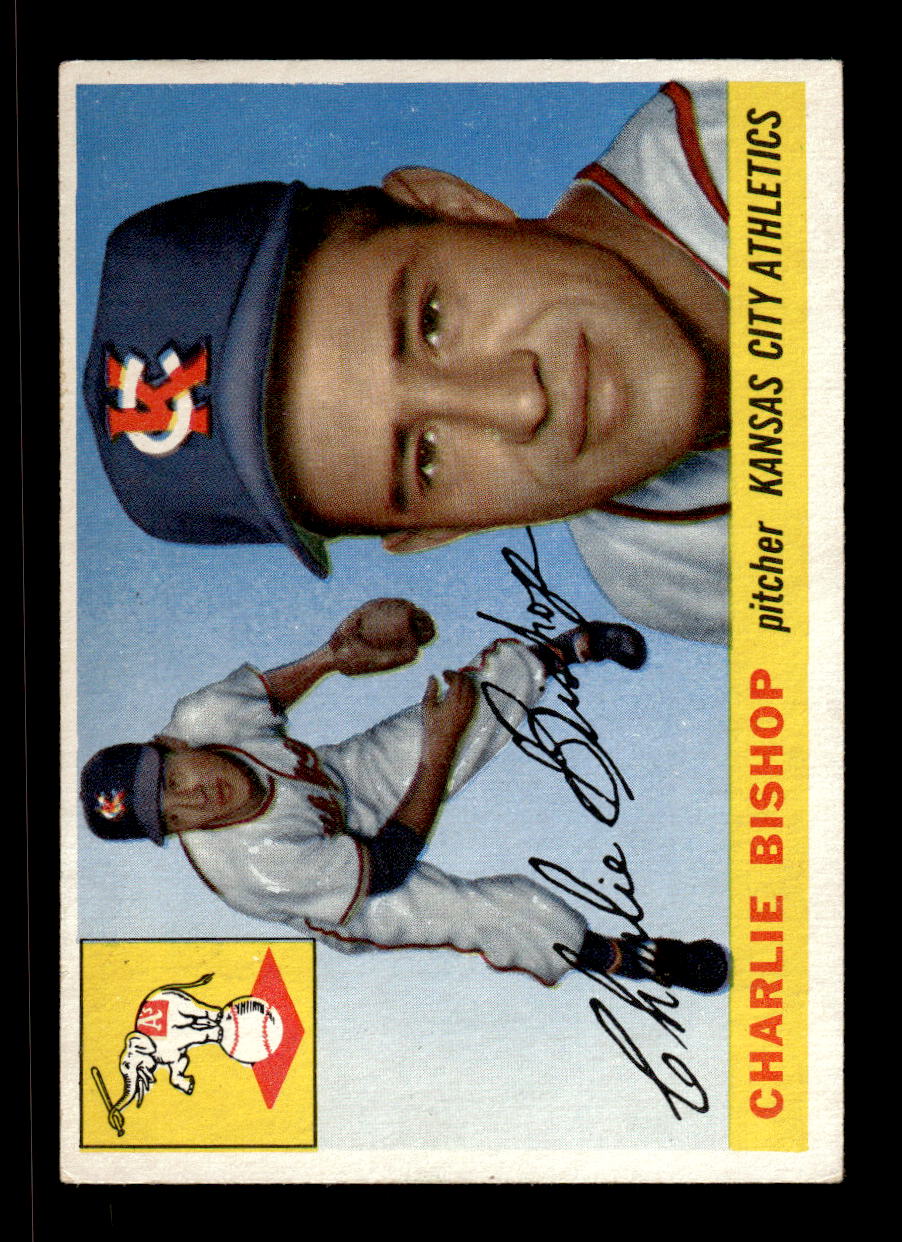 1955 Topps #96 Charlie Bishop Kansas City Athletics VG CS26017819