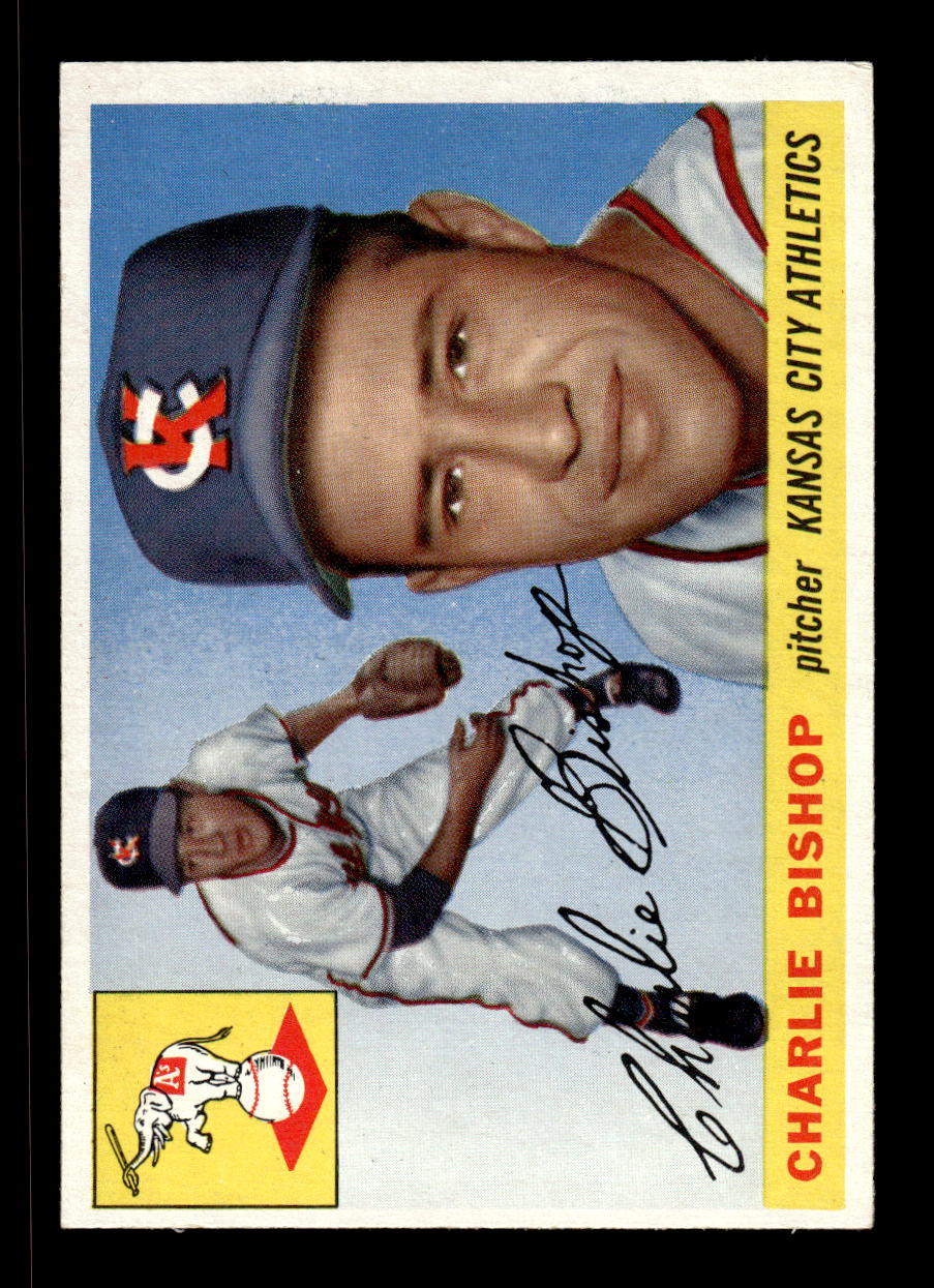 1955 Topps #96 Charlie Bishop Kansas City Athletics VG CS26017822