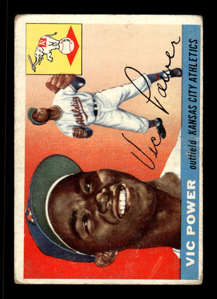 1955 Topps #30 Vic Power Kansas City Athletics VG CS26017852