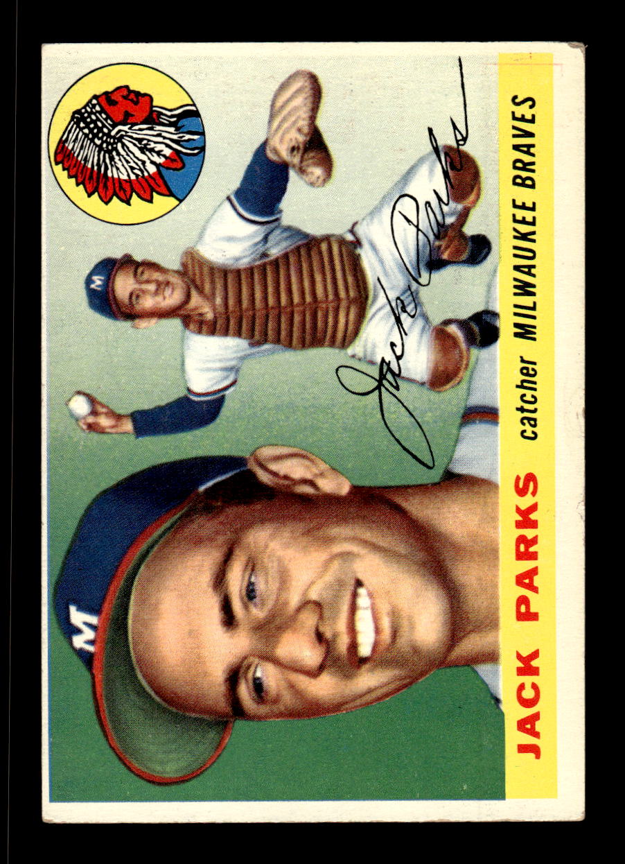 1955 Topps #23 Jack Parks Milwaukee Braves VG CS26017855