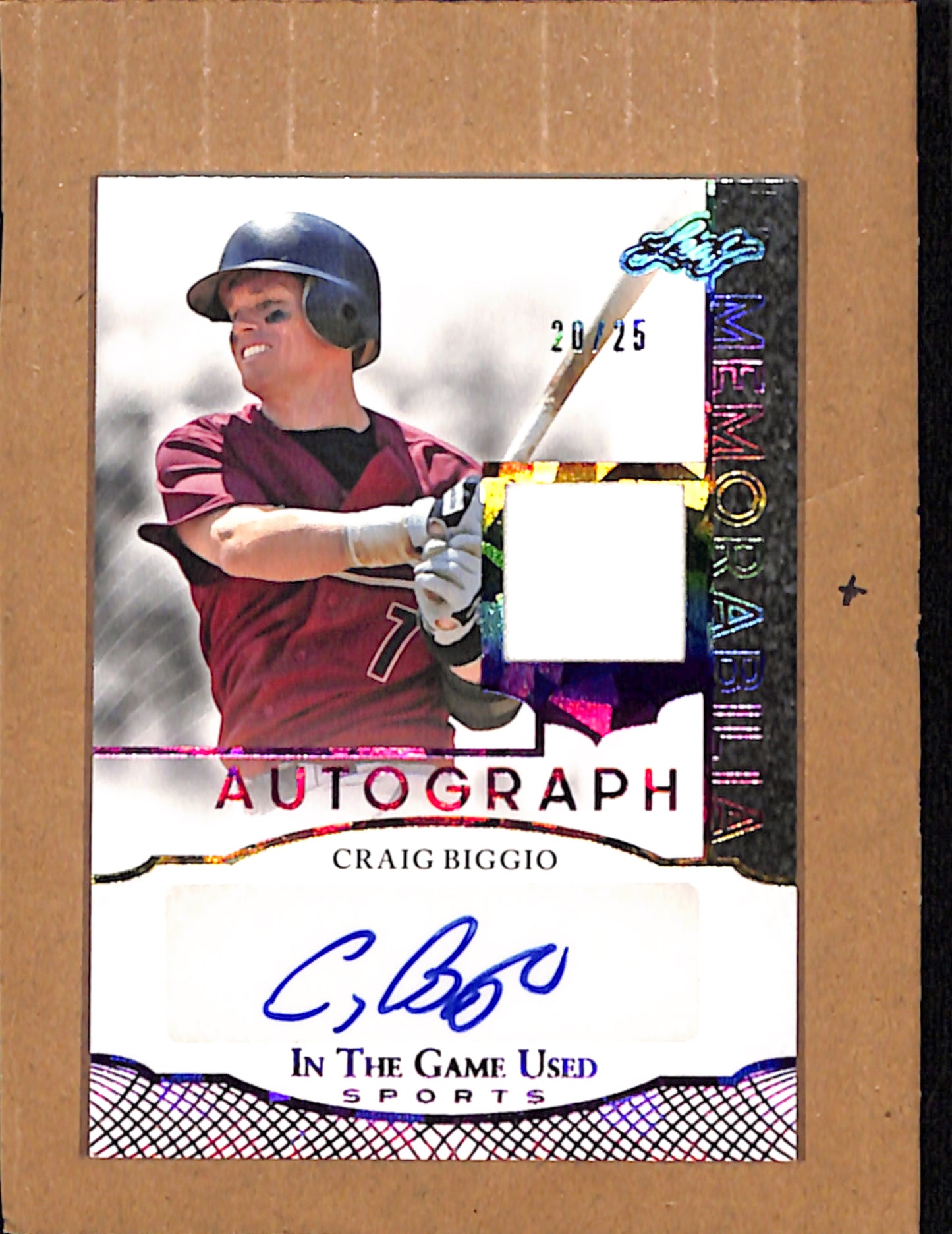 2024 Leaf Auto Rainbow HoloFoil #IGA-CB1 Craig Biggio NMT CS26017881