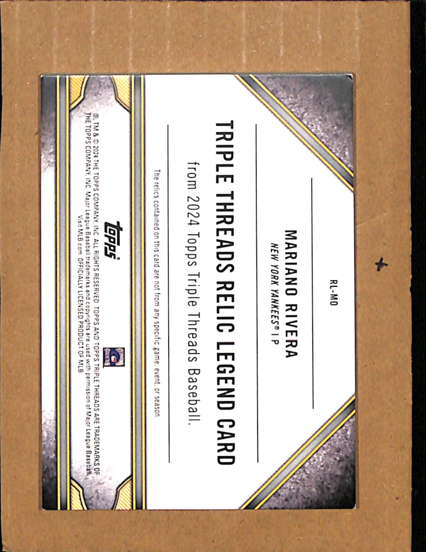 2024 Topps Triple Threads #RL-MO Mariano Rivera #ED 3/9 EX CS26017883