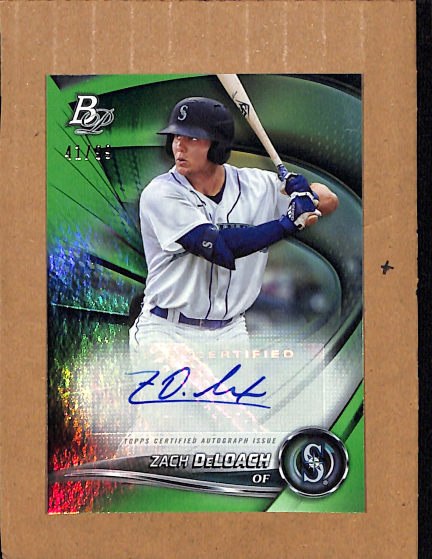 2022 Bowman Platinum #TOP-41 Zach DeLoach Mariners Auto /99 CS26017901