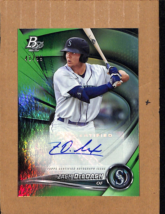 2022 Bowman Platinum #TOP-41 Zach DeLoach Mariners Auto /99 CS26017901