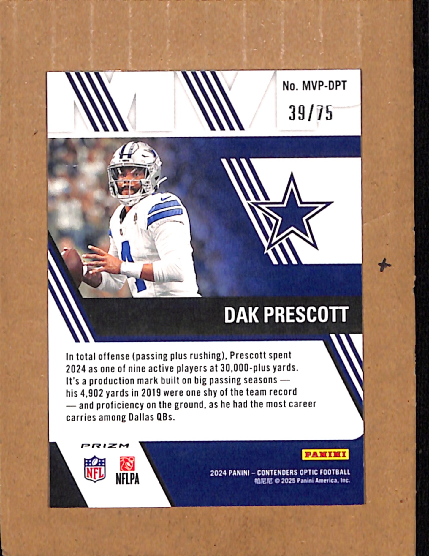 2024 Panini Contenders Optic #MVP-DPT Dak Prescott #ED 39/75 CS26017924