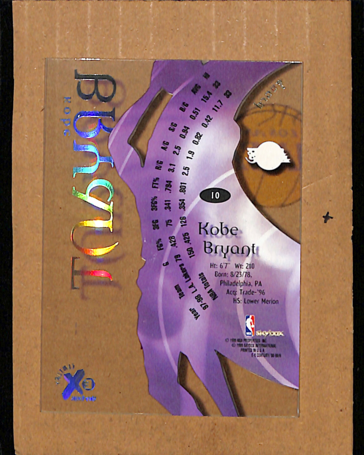 1998-99 SkyBox E-X Century #10 Kobe Bryant Los Angeles Lakers EXMT CS26017935