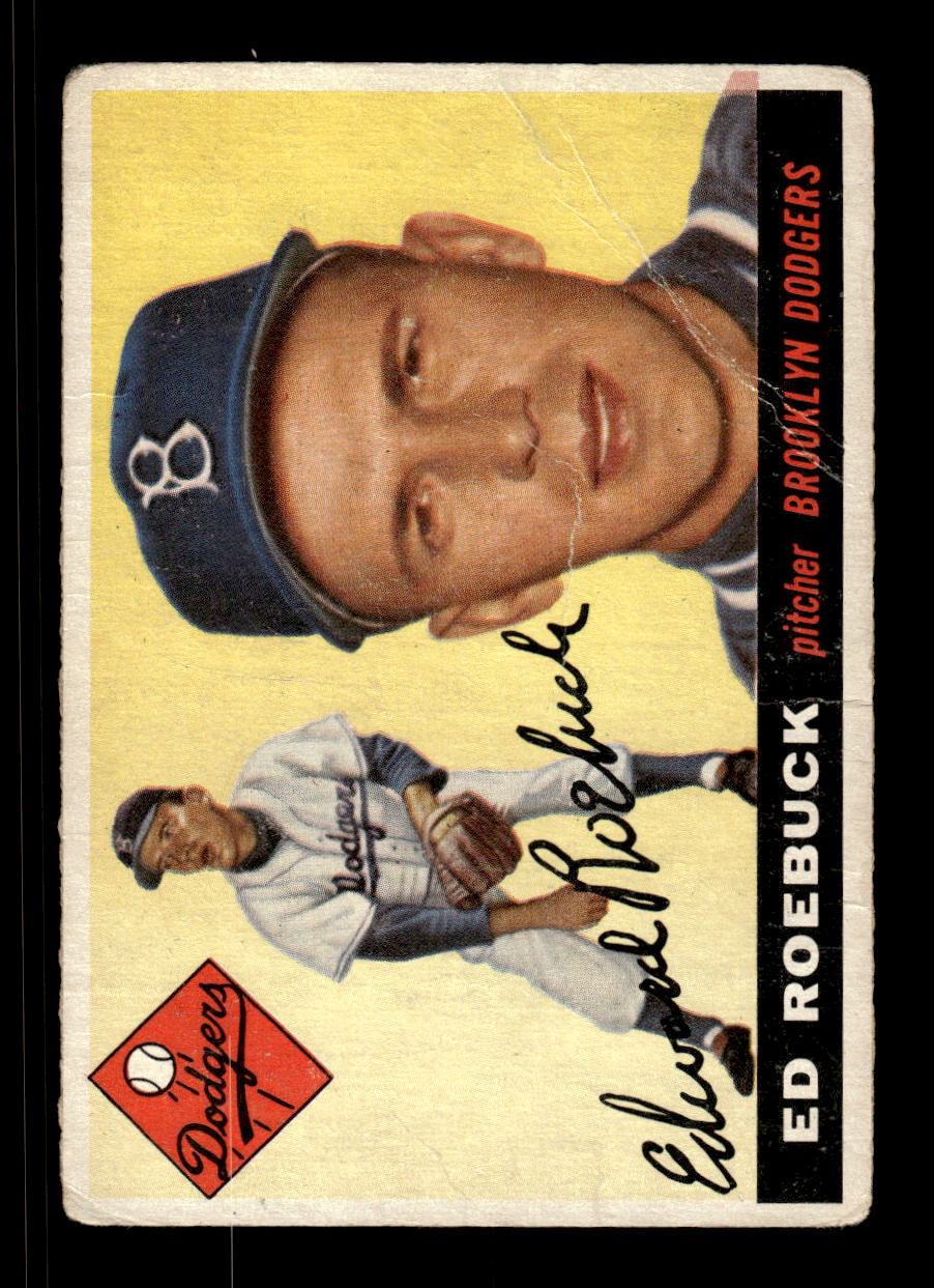 1955 Topps #195 Ed Roebuck Brooklyn Dodgers VG CS26017950