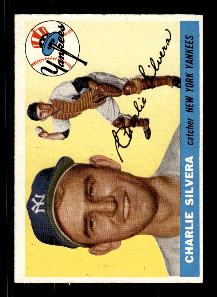1955 Topps #188 Charlie Silvera New York Yankees VG CS26017952