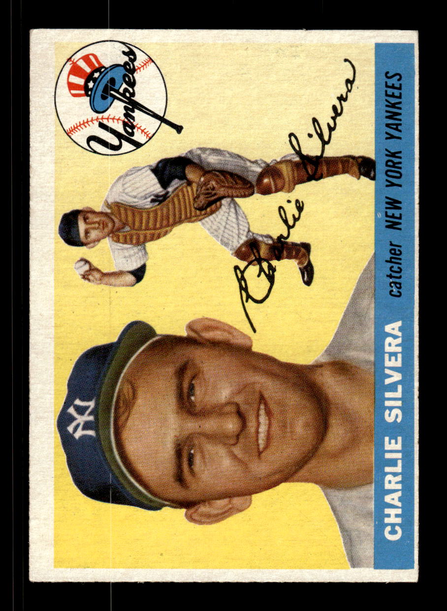 1955 Topps #188 Charlie Silvera New York Yankees VG CS26017953