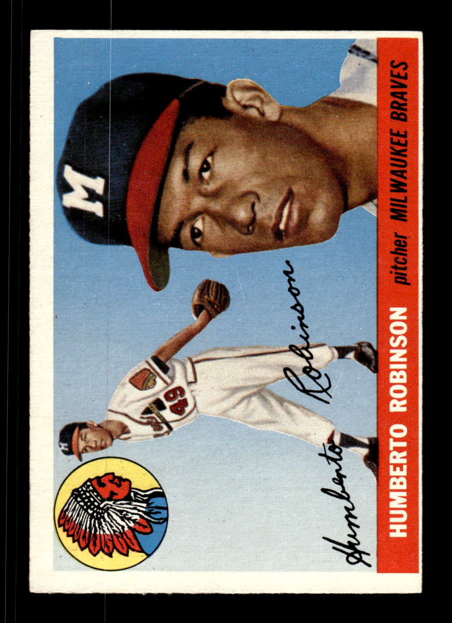 1955 Topps #182 Humberto Robinson Milwaukee Braves VG CS26017956