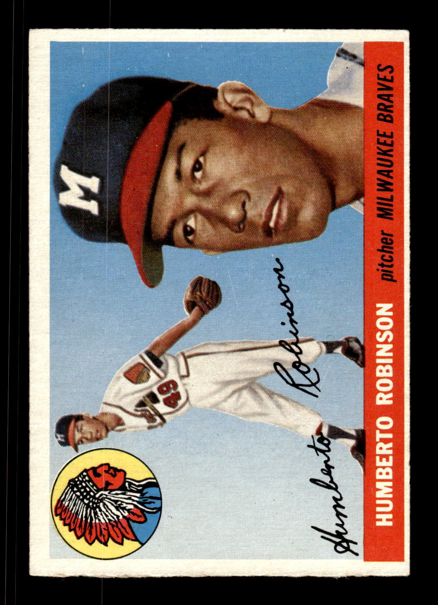 1955 Topps #182 Humberto Robinson Milwaukee Braves VG CS26017957