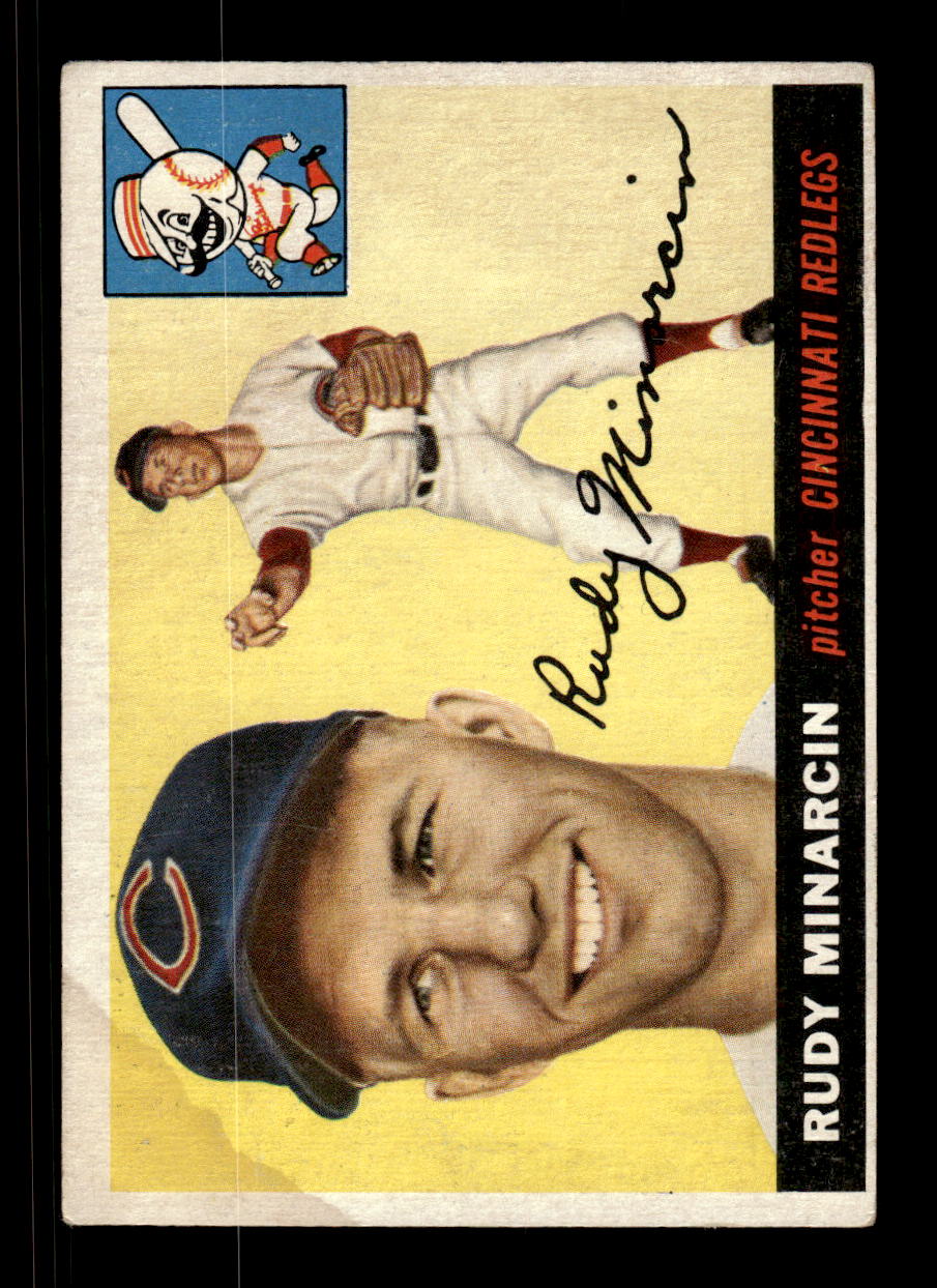 1955 Topps #174 Rudy Minarcin Cincinnati Redlegs VG CS26017974