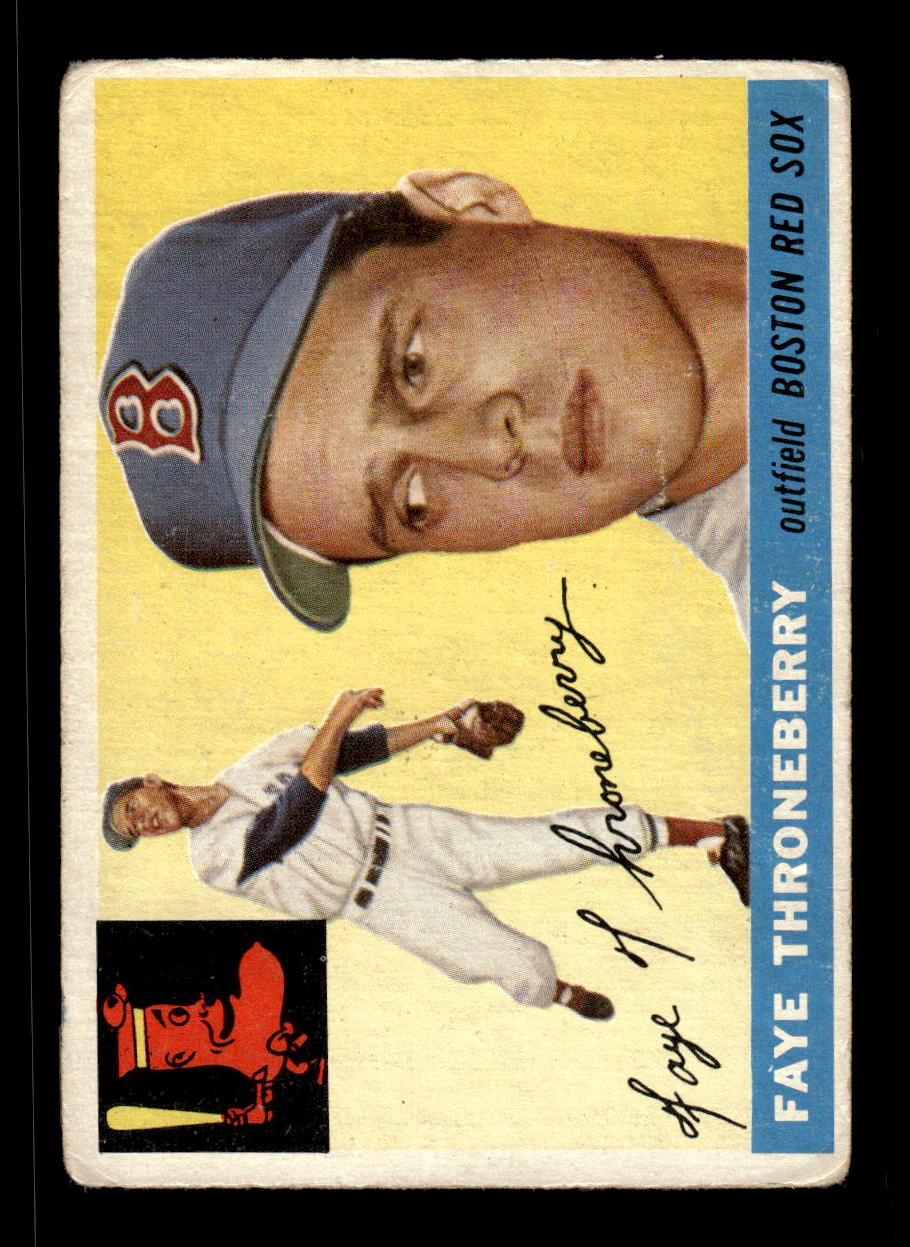 1955 Topps #163 Faye Throneberry Boston Red Sox VG CS26017987