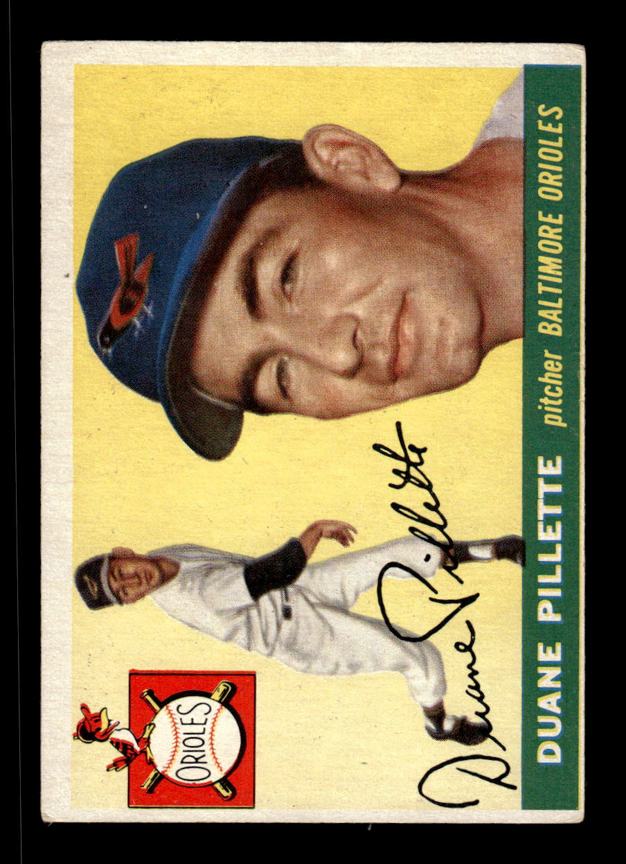 1955 Topps #168 Duane Pillette Baltimore Orioles VG CS26017988