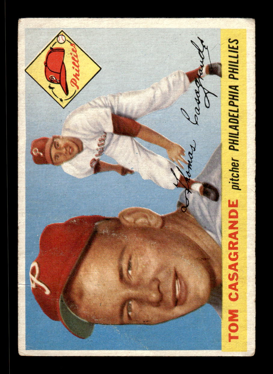 1955 Topps #167 Tom Casagrande Philadelphia Phillies VG CS26017991