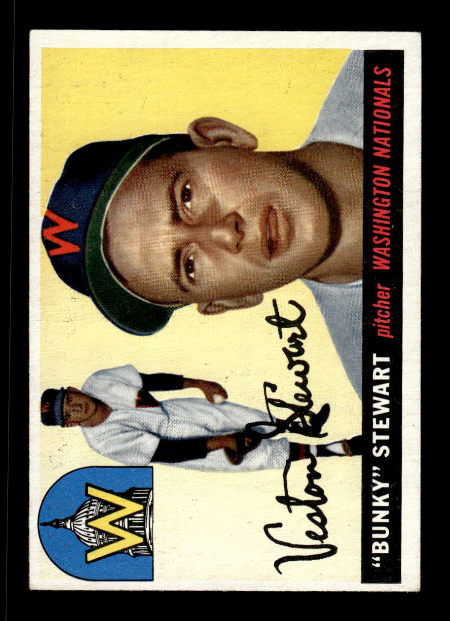 1955 Topps #136 Bunky Stewart Washington Senators VG CS26018021