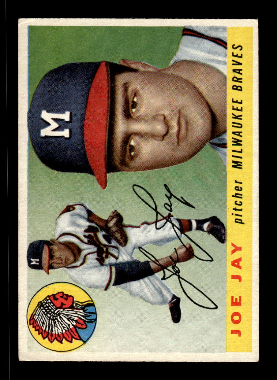 1955 Topps #134 Joe Jay Milwaukee Braves VG CS26018028
