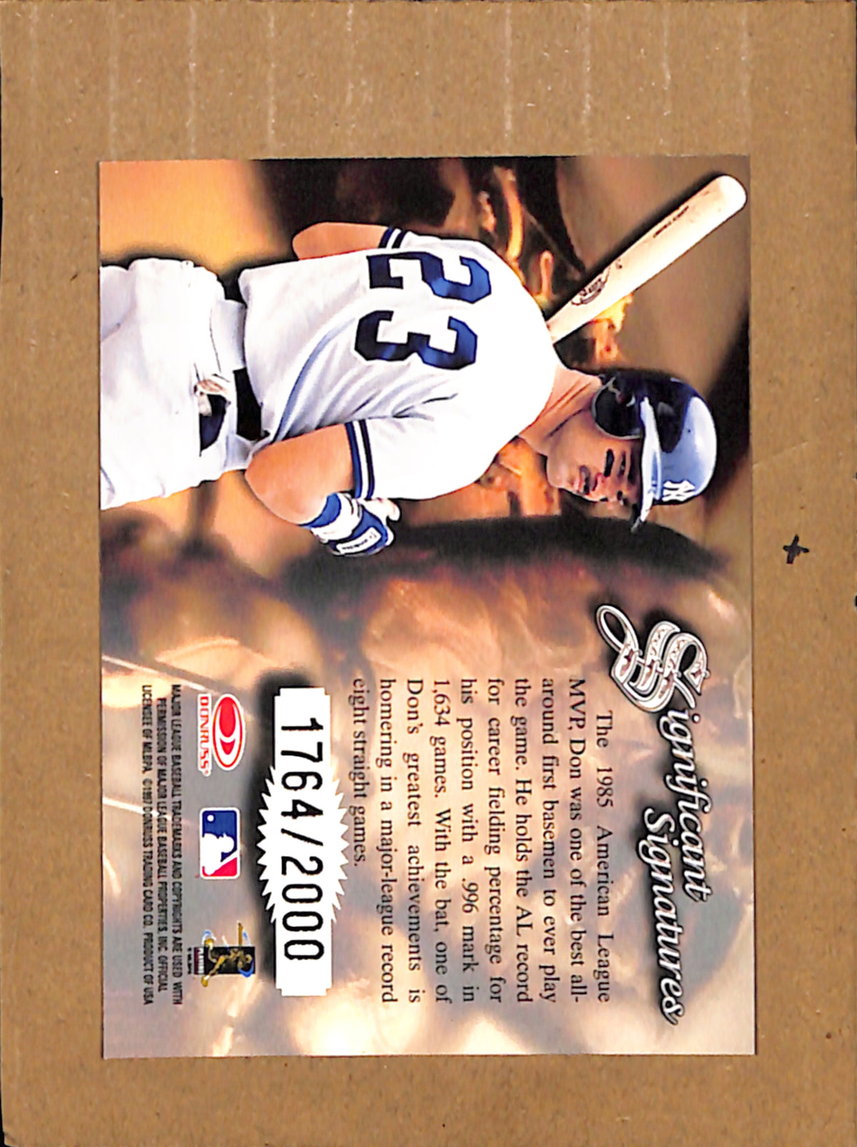 1997 Donruss Signature Series Don Mattingly New York Yankees NMT CS26018325