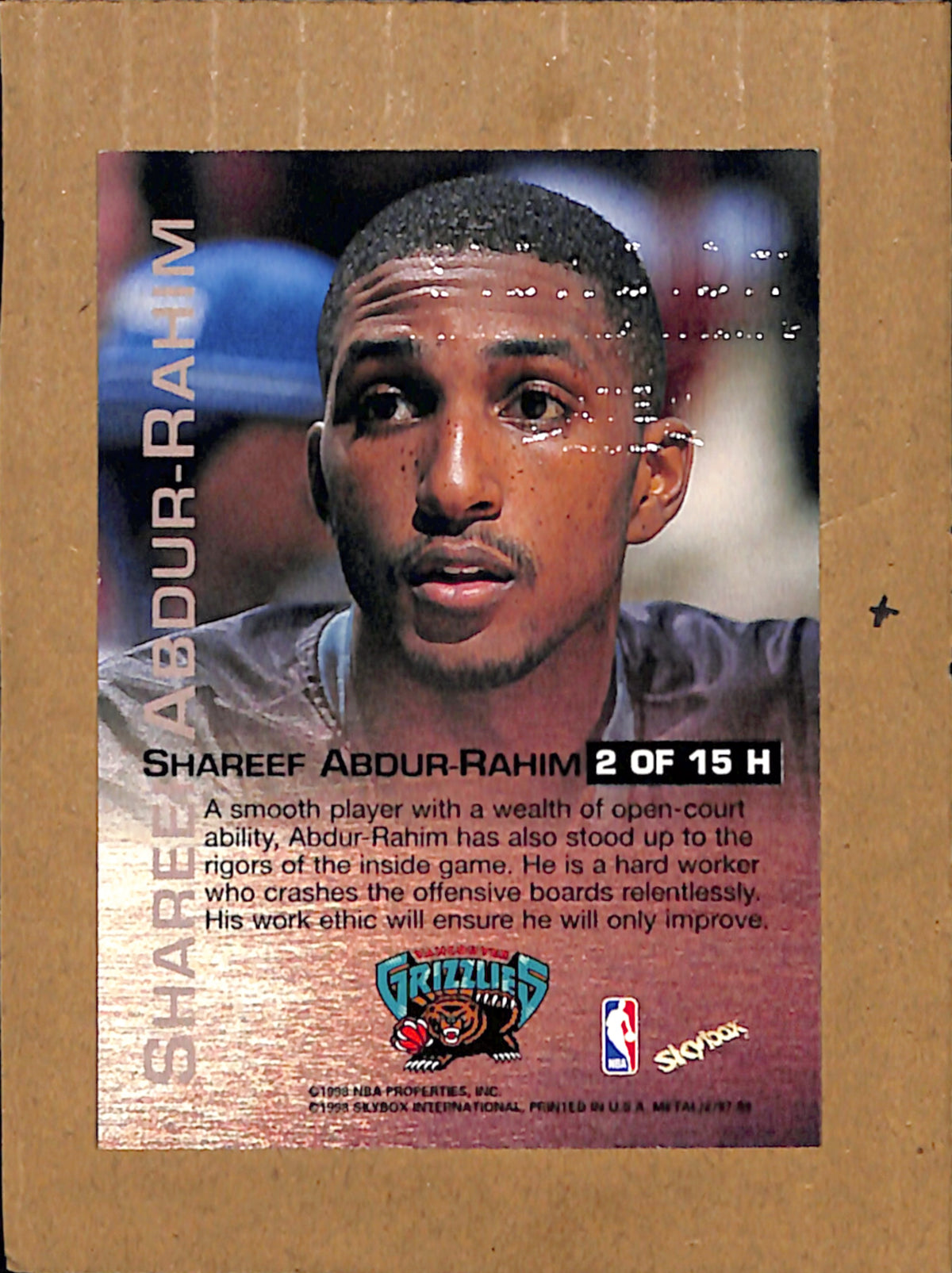 1997-98 Metal Universe Championship #2 H Shareef Abdur-Rahim NMT CS26018327