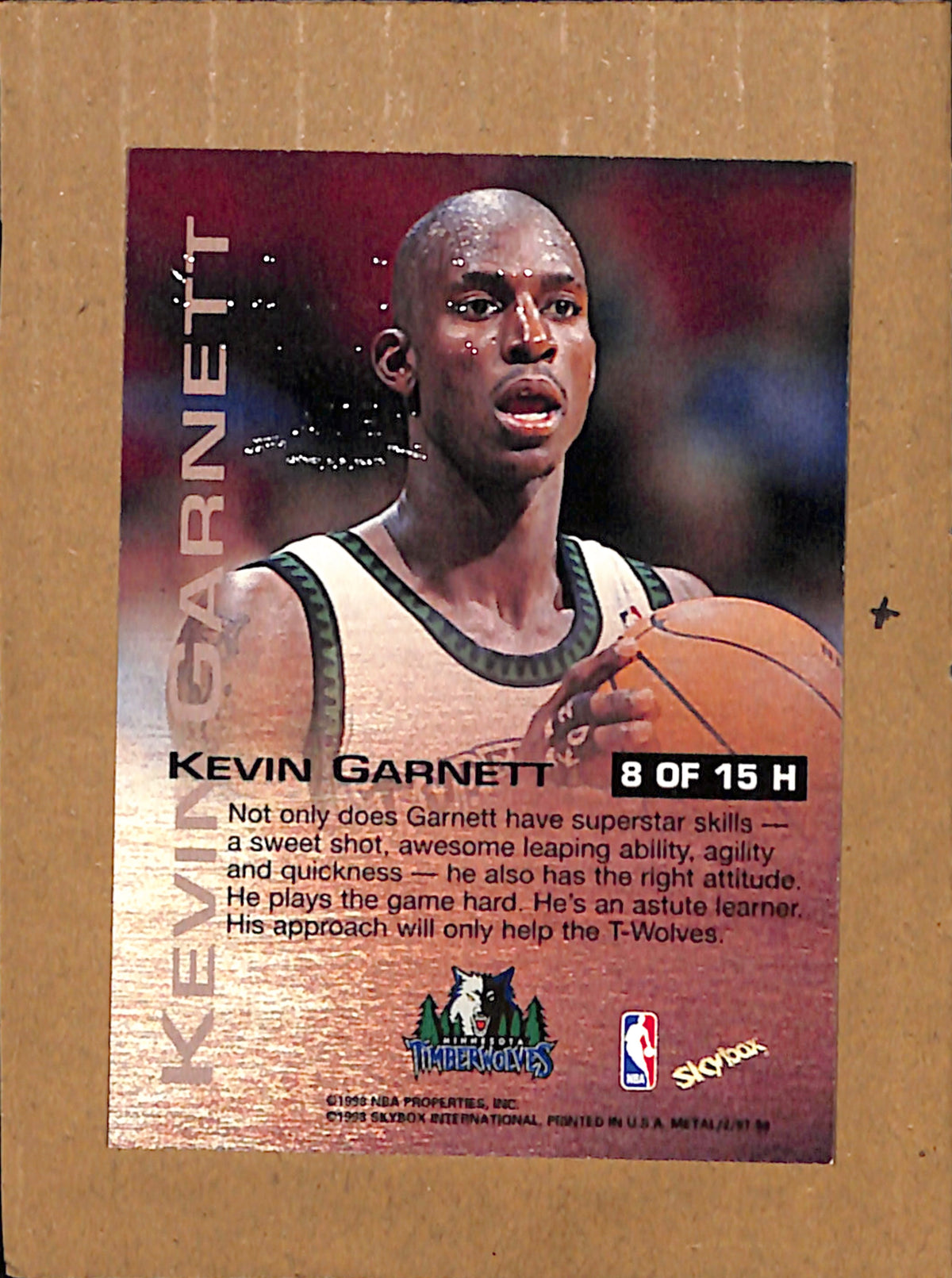1997-98 Metal Universe Championship #8 H Kevin Garnett NMT CS26018328