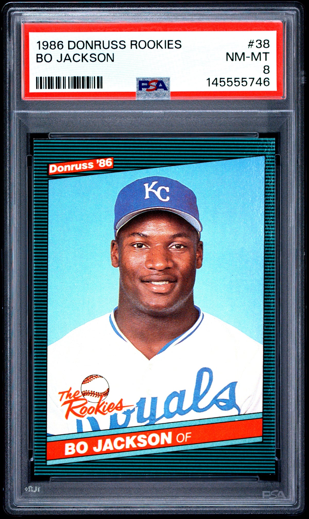 1986 Donruss Rookies #38 Bo Jackson PSA 8 SN 145555746