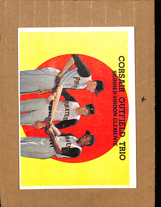 1959 Topps #543 Corsair Outfield Trio Clemente Pirates EX CS26018492