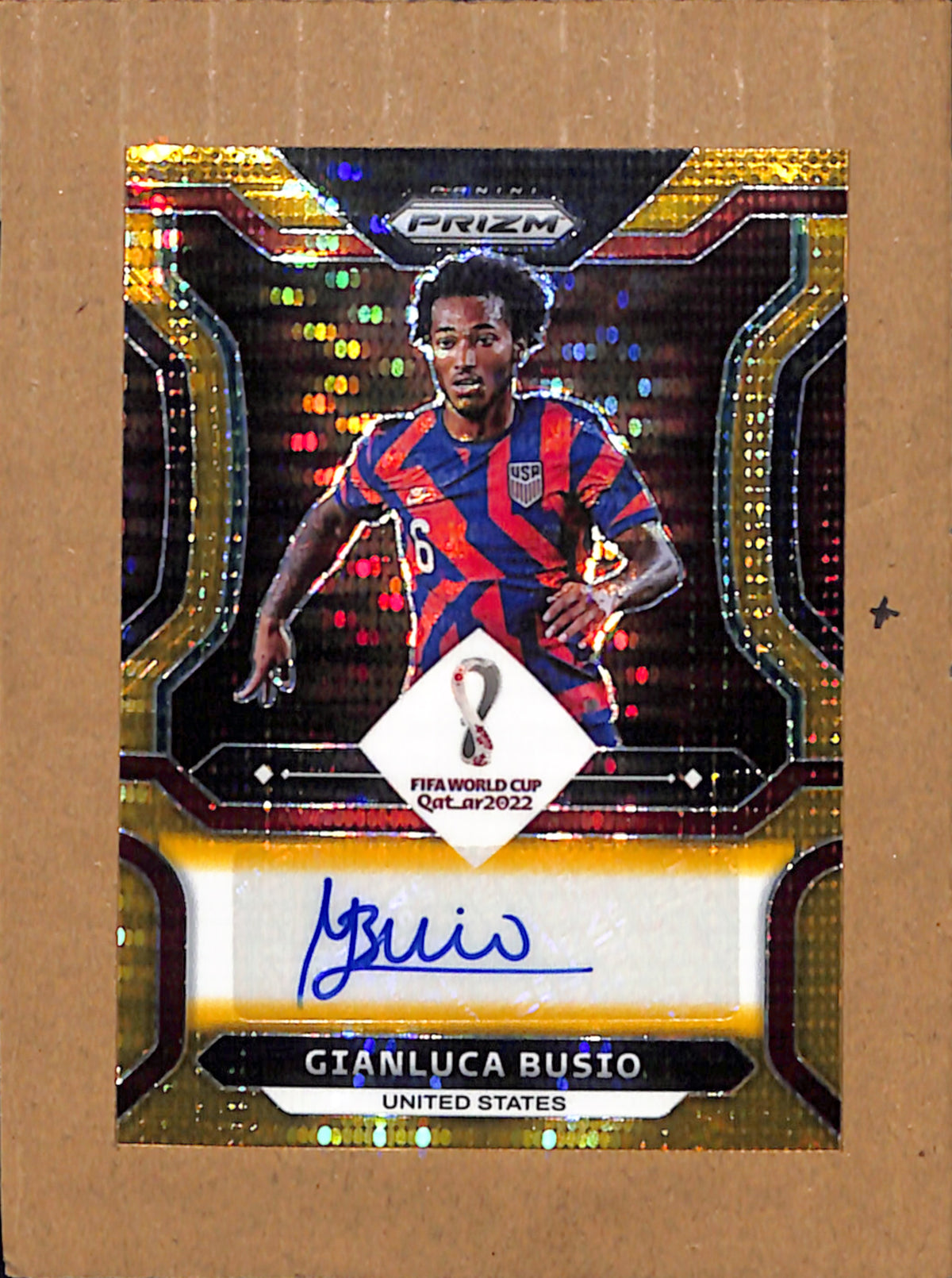 2022 Panini Prizm FIFA World Cup #S-GBU Gianluca Busio USA NMT CS26018498