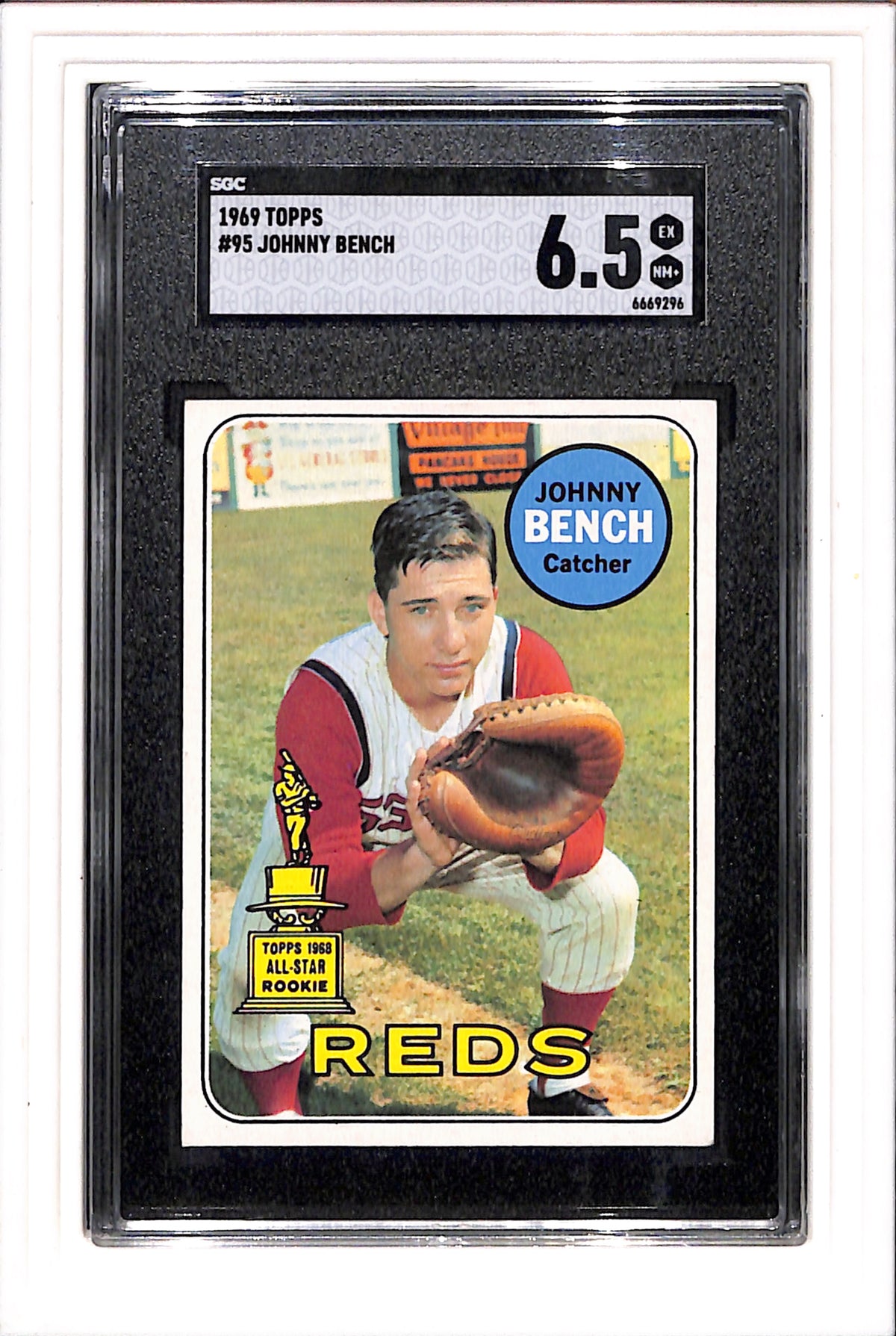 1969 Topps #95 Johnny Bench SGC 6.5 SN 6669296