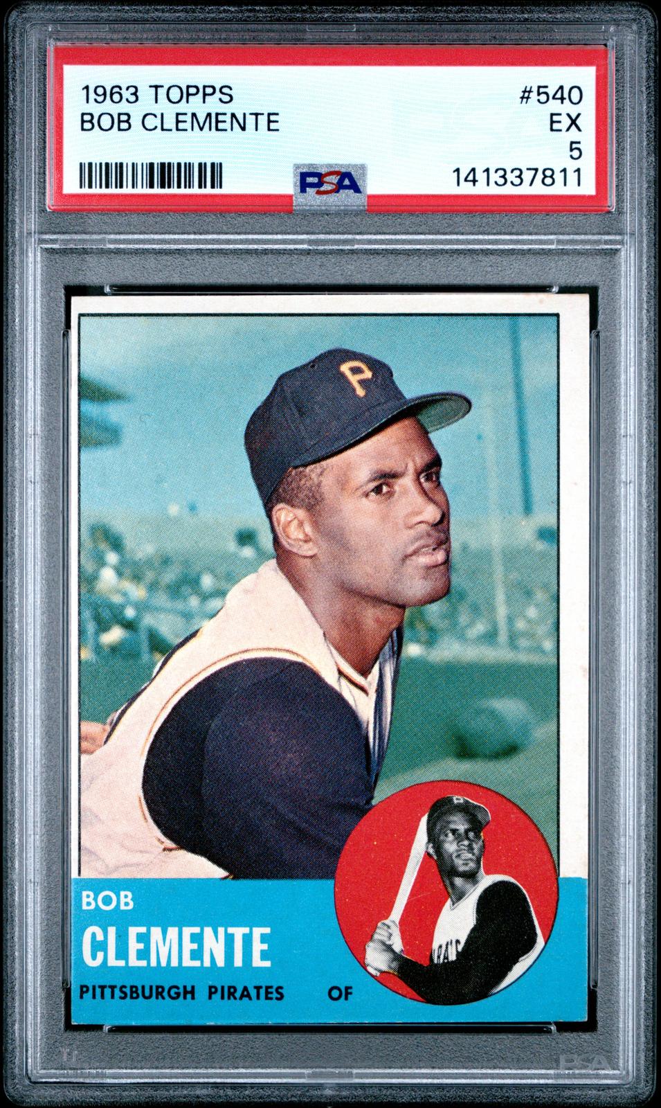 1963 Topps #540 Bob Clemente PSA 5 SN 141337811