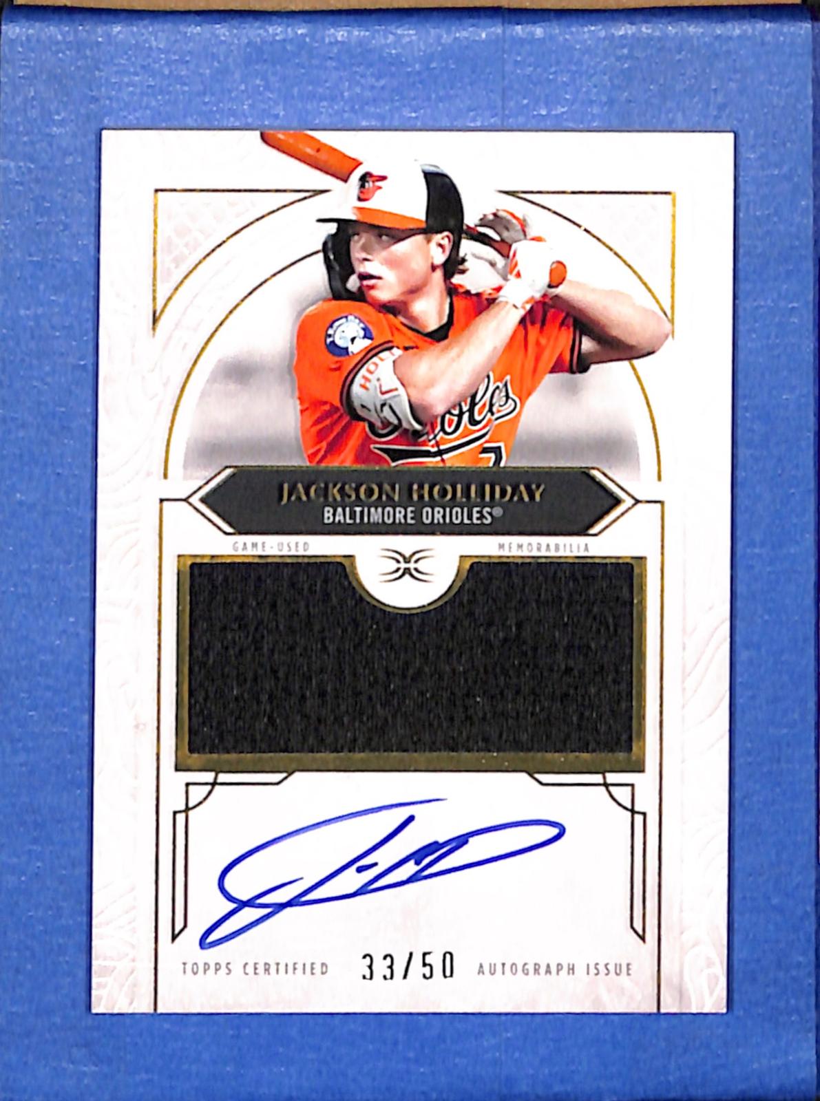 2025 Topps Definitive Collection #DAR-JH Jackson Holliday Orioles NMT CS26018674