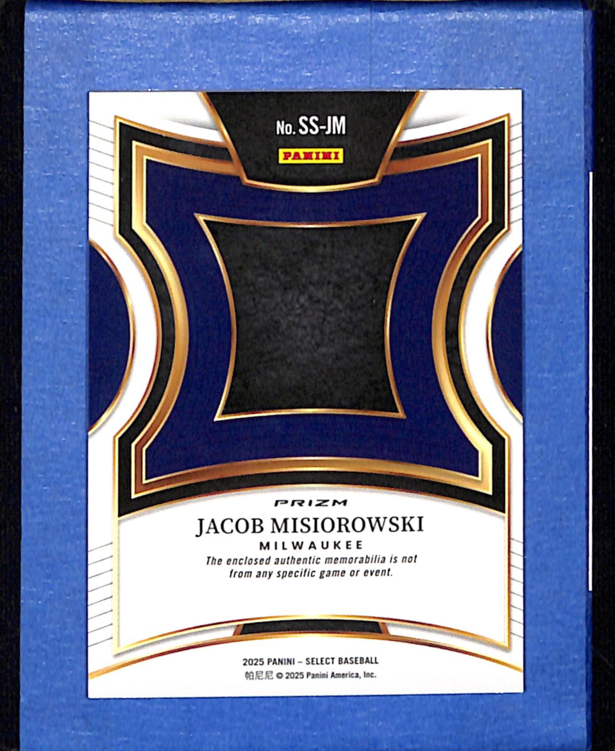2025 Panini Select #SS-JM Jacob Misiorowski Brewers NMT CS26018677